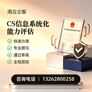 上海CS信息系统化能力评估申报服务